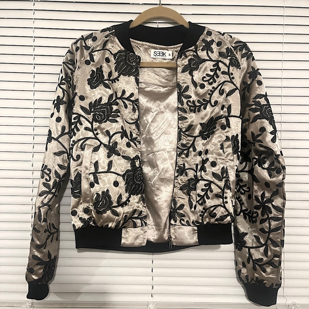 Embroidered Bomber Jacket